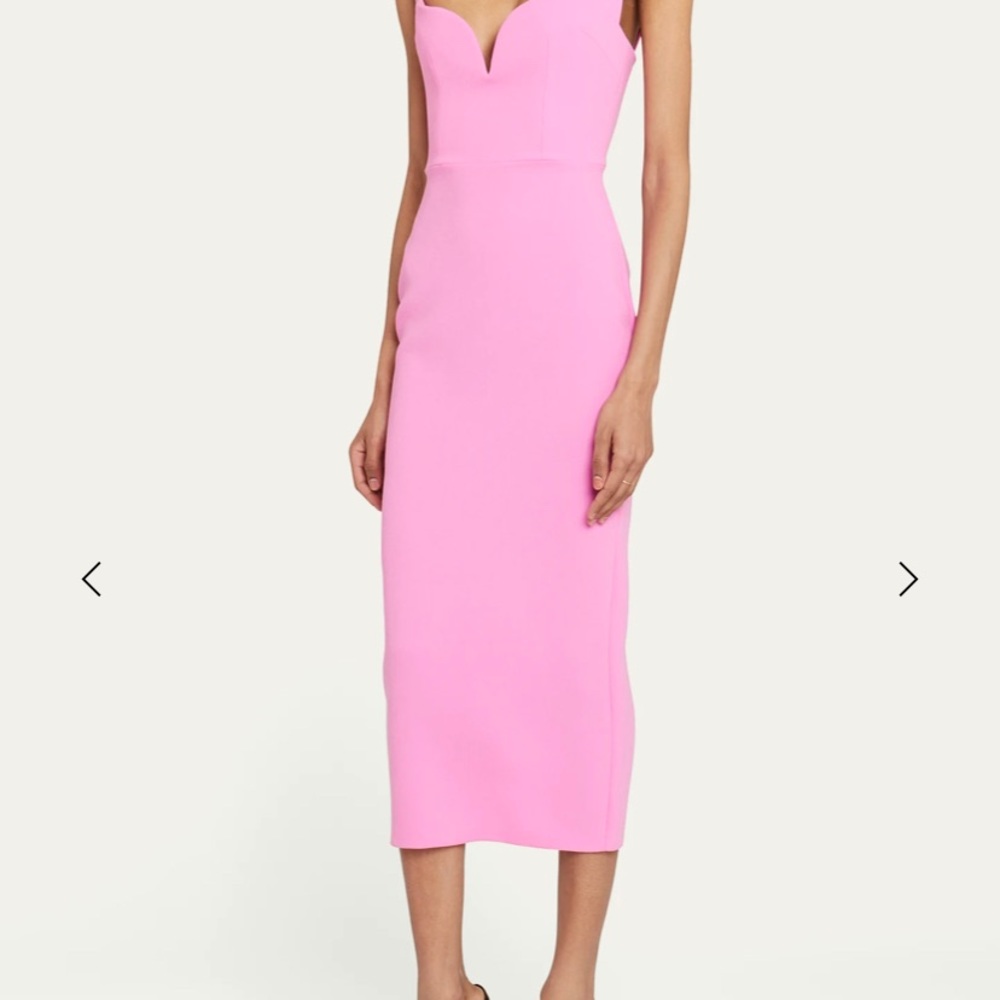 Alex Perry spencer sweetheart midi sheath dress